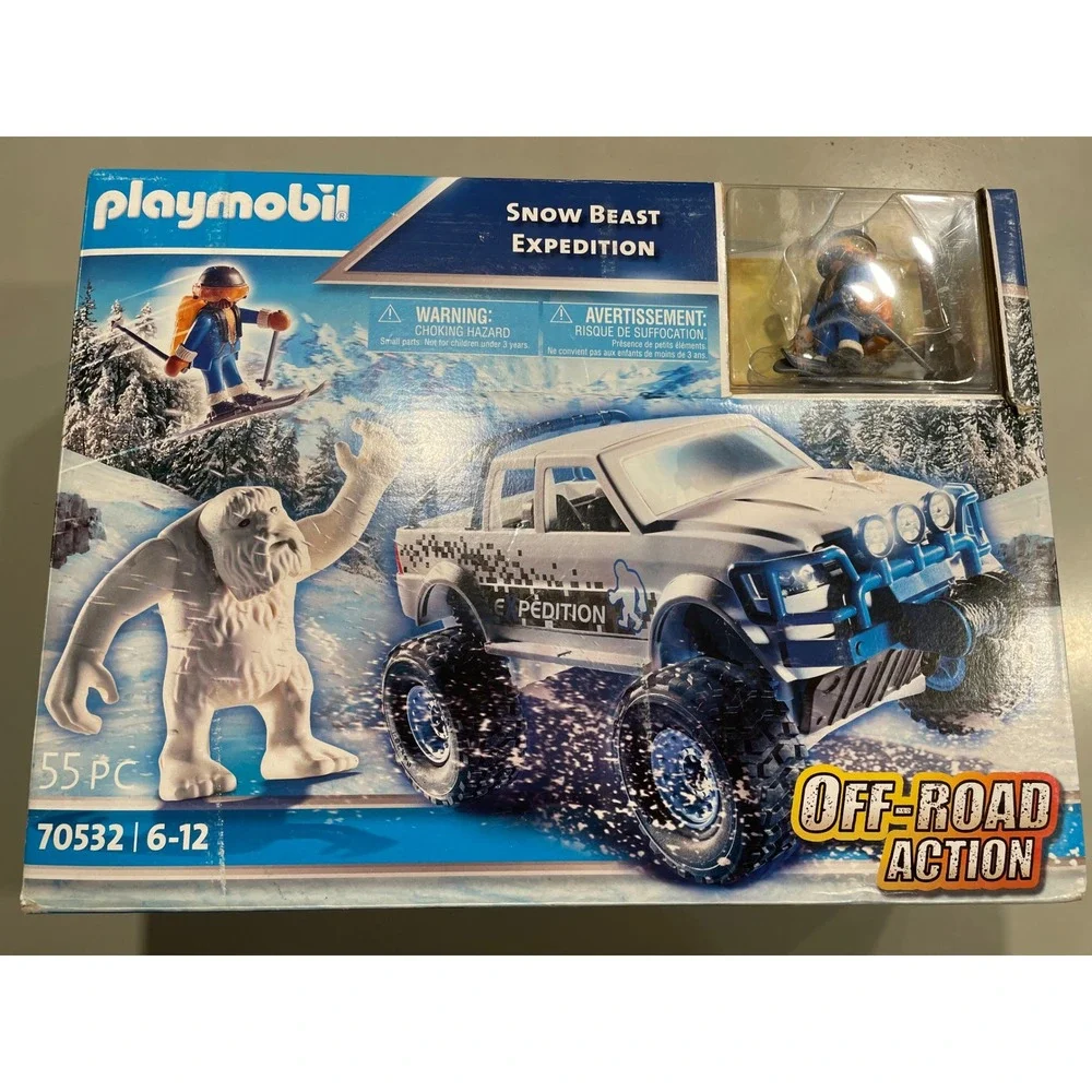 Playmobil Snow Beast Expedition 70532 Off-Road Truck Yeti Figure 55pc Set New
